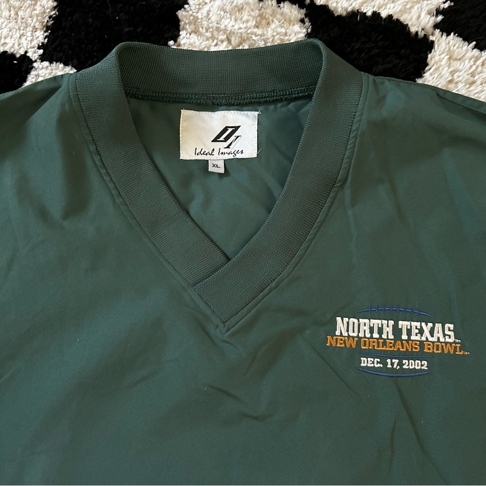 Vintage University of North Texas New Orleans Bowl 2002 Pullover Windbreaker XL